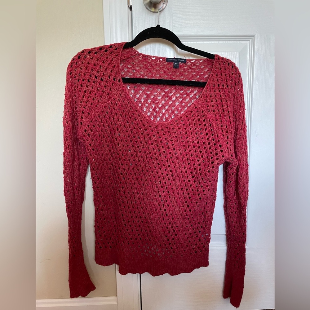 American Eagle Open-Knit Sweater